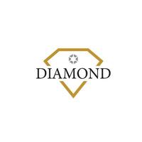 Diamant-Logo-Luxus-Premium-Marke vektor