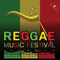 reggae musik festival affisch vektor