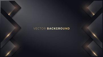 abstrakt svart och guld bakgrund design-01 vektor