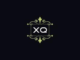 monogramm luxus xq logo, minimales xq luxus logo design vektor