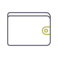unik plånbok vektor ikon