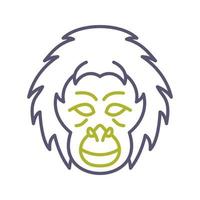 Orang-Utan-Vektorsymbol vektor