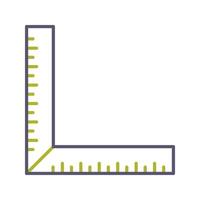 quadratisches Lineal-Vektorsymbol vektor