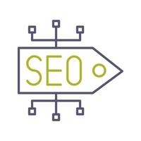 SEO-Tag-Vektorsymbol vektor