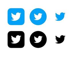 Twitter-Logo, Twitter-Icon-Vektor, Twitter-Symbol-freier Vektor