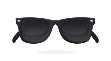 moderne sonnenbrille mit schwarzen gläsern vektor