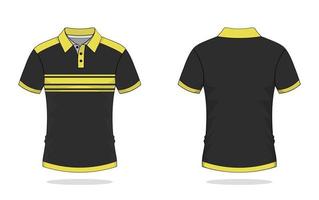 T-Shirt Polo-Design, gelbe Vorlage vektor