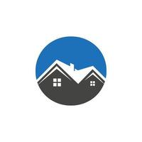 första brev o verklig egendom logotyp med hus byggnad tak för investering och företags- företag mall vektor