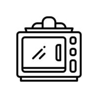 Mikrowellensymbol für Ihre Website, Ihr Handy, Ihre Präsentation und Ihr Logo-Design. vektor