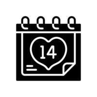 Valentinstag-Symbol für Ihre Website, Ihr Handy, Ihre Präsentation und Ihr Logo-Design. vektor