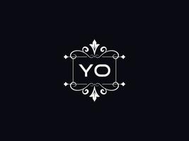 Logo-Yo-Luxus-Logo, abstraktes Yo-Logo-Briefdesign vektor