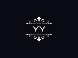 Logo yy Luxus-Logo, abstraktes yy-Logo-Briefdesign vektor