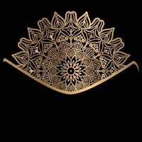 uppsättning av vektor design mallar. företag kort med blommig cirkel ornament.mandala stil.lyx guld.