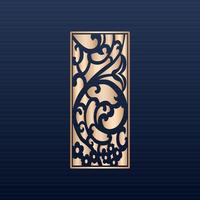 laser skära islamic mönster - laser skära dekorativ panel uppsättning med spets mönster fyrkant mallar- dekorativ laser skära paneler mall med abstrakt textur. geometrisk och blommig laser skärande cnc dxf vektor