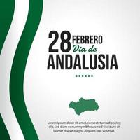 andalusien för de minnesmärke dag vektor