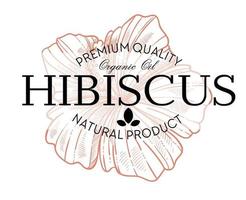 hibiskus premie kvalitet av naturlig produkt vektor