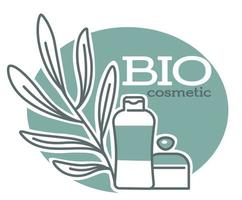 bio kosmetisk produkt med naturlig Ingredienser vektor