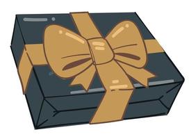 närvarande i låda, hälsning med högtider ger gåvor vektor