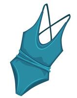retro sommar kostym för simning, modern kläder vektor