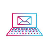 einzigartiges E-Mail-Vektorsymbol vektor