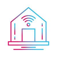 Smart-Home-Vektorsymbol vektor