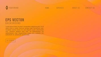 orange abstrakt papper rista mall bakgrund.för hemsida eller årlig Rapportera mall begrepp design.vector illustration. vektor