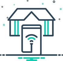 Mix-Symbol für Smart Home vektor