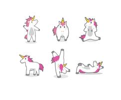 Söt Unicorns Vector