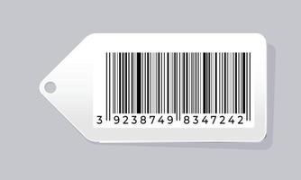 Barcode auf weißem Hintergrund. Vektor-Illustration vektor