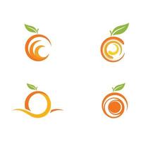 orange logotypdesign vektor