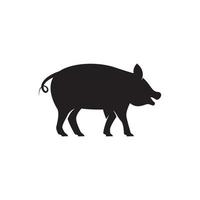 Schwein-Logo-Vorlagenvektor vektor