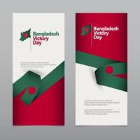 lycklig bangladesh självständighetsdagen firande vektor mall design illustration