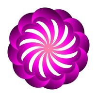 blommig symbolvektordesign med lila färger vektor