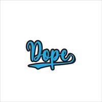 dope wortmarke logo design icon bilder, vektor