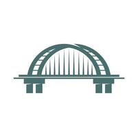 bro ikon, stad arkitektur element eller symbol vektor