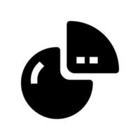 Tortendiagramm-Symbol für Ihre Website, Ihr Handy, Ihre Präsentation und Ihr Logo-Design. vektor