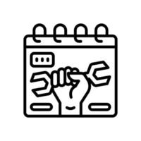 Arbeitstag-Symbol für Ihre Website, Ihr Handy, Ihre Präsentation und Ihr Logo-Design. vektor
