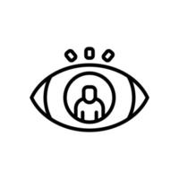 Vision-Symbol für Ihre Website, Ihr Handy, Ihre Präsentation und Ihr Logo-Design. vektor