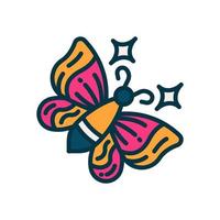 Schmetterlingssymbol für Ihre Website, Ihr Handy, Ihre Präsentation und Ihr Logo-Design. vektor