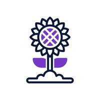 Sonnenblumensymbol für Ihre Website, Ihr Handy, Ihre Präsentation und Ihr Logo-Design. vektor