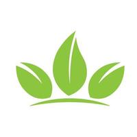 eko grönt blad ikon bio natur grön eko symbol för webb och företag vektor