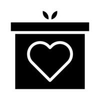 Geschenk-Icon-Gradient solides Valentins-Illustrations-Vektorelement und Symbol perfekt. vektor