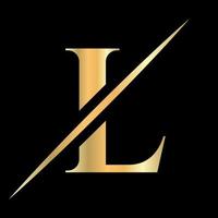 första monogram brev l logotyp design för skönhet, kunglig tecken, lyx och mode, spa företag vektor mall