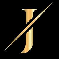 Anfangsbuchstabe j Logo-Design für Schönheit, königliches Zeichen, Luxus und Mode, Vektorvorlage für Spa-Unternehmen vektor