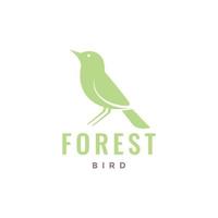 liten fågel skog typisk vit ögon isolerat modern logotyp design vektor ikon illustration mall