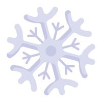 snöflingor redigerbar ikon, vektor design av snö mönster