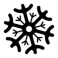 snöflingor redigerbar ikon, vektor design av snö mönster
