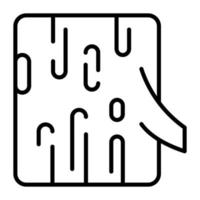 Bearbeitbares Symbol für Holzscheite, einfach zu bedienen vektor