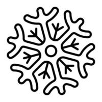 Schneeflocken editierbares Symbol, Vektordesign von Schneemustern vektor