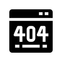 404-Fehlersymbol für Ihre Website, Ihr Handy, Ihre Präsentation und Ihr Logo-Design. vektor